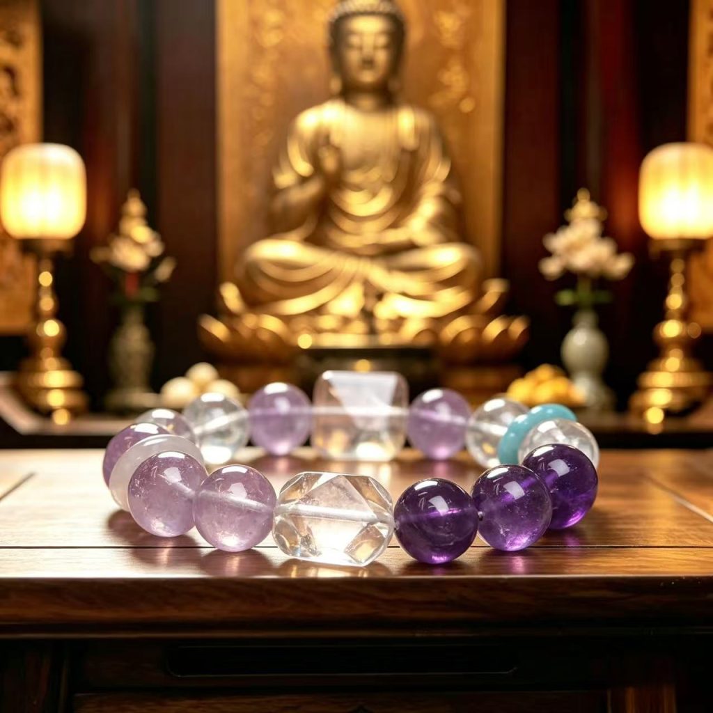 Amethyst Bracelet for Enhancing Energy Flow and Concentration